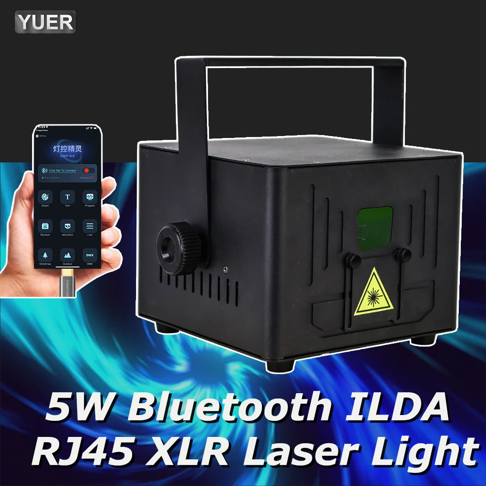 

RGB лазерный проектор Yuer 5 Вт