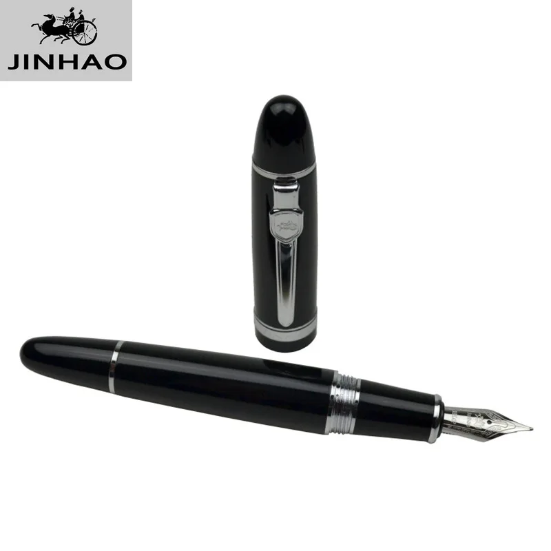 Jinhao 159 Practice Pen, Writing Pen for Office Gift Signature and Metal Water Pen and Gold Pen and Treasure Ball Pen