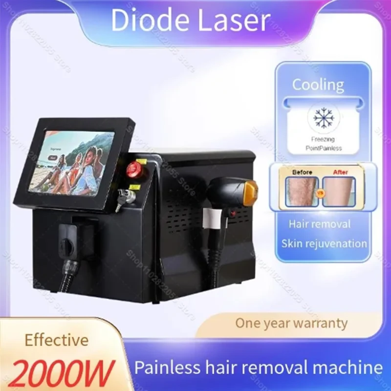 Портативный диодный лазер для удаления волос трехволновой профессиональный