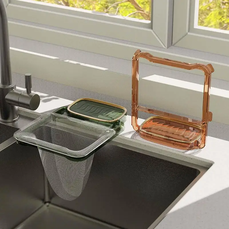 

Kitchen Sink Filter Net Foldable Sink Filter Bag Sink Corner Strainer Fine Net Drain Rack Kitchen Leftovers Garbage Food Waste