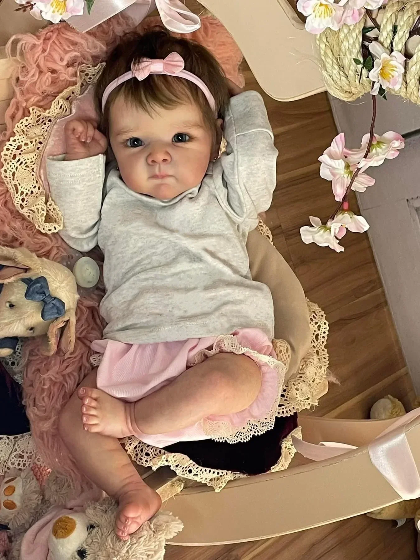 Кукла новорожденная Bettie Reborn 18 дюймов Реалистичная мягкая приятная на ощупь