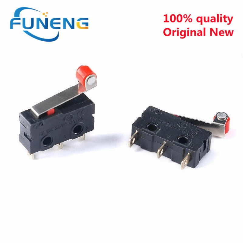 10 шт. новый микро роликовый рычаг рычага нормально открытый закрытый