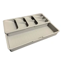 Storage Drawer Organizer Box Utensils Tray Cabinet Drawer Divider Kitchen Bathroom Cupboard Desk Jewelry Makeup Organization