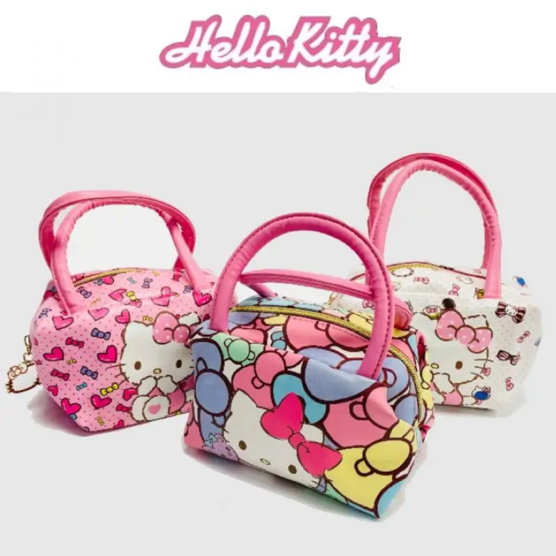 

Kawaii Sanrio Hello Kittys Anime Cartoon Children's Bag Girl Cartoon Cute Hand Bag Donut Toddler Mini Bag