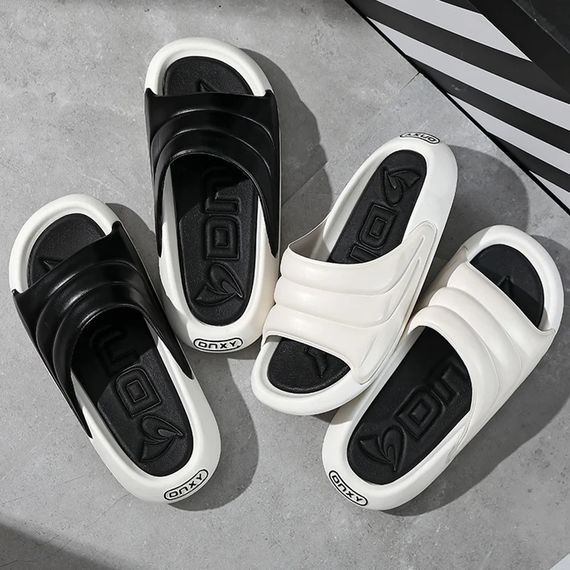 

Fashion Men Slippers Thick Platform Slippers Summer Beach Male Sandals Women Cloud Slides Outdoor Casual Comfortable Flip Flop