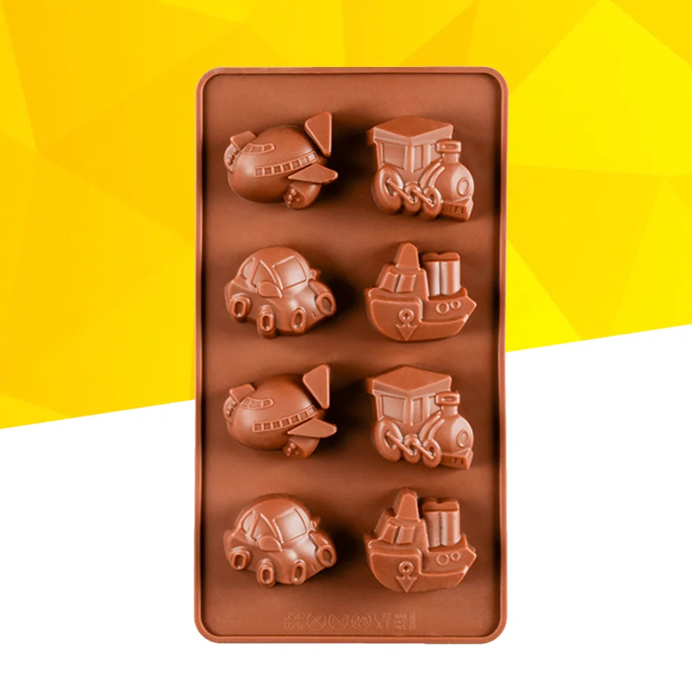 

Mold Molds Silicone Cake Candy Tray Baking Chocolate Gummy Jelly Carstrays Shapedbread Diysoap Pan Train Decoration Car Party