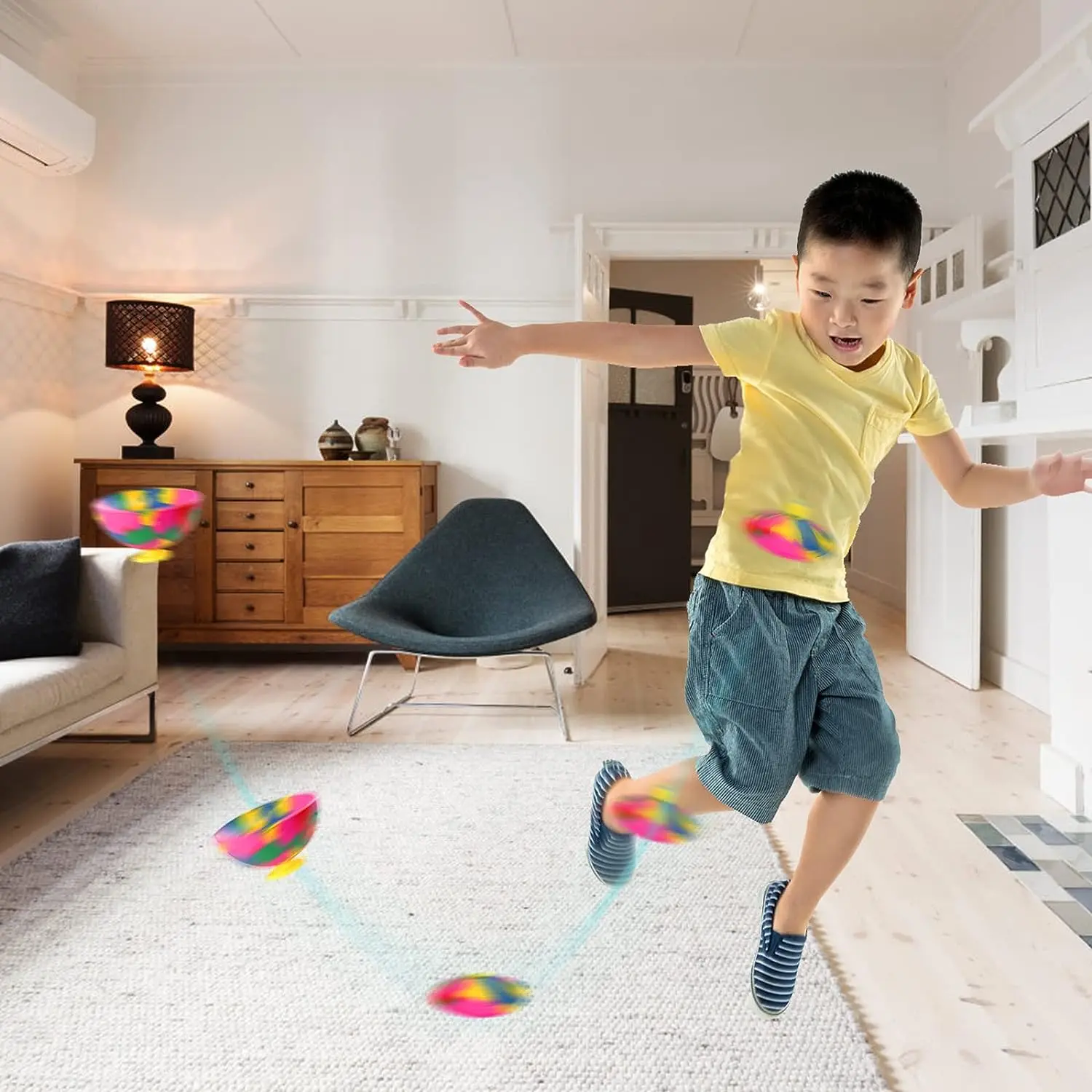 

Bounce Bowls Jumping Bounce Toys Bounce Ball Toys Jumping Bowls Outdoor Sports Novelty Stress Relief Toys for Kids