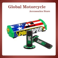 colorful handle mx grip pro grip fit to gel gp motorcycle dirt pit bike rubber handlebar grip for pro taper free shipping