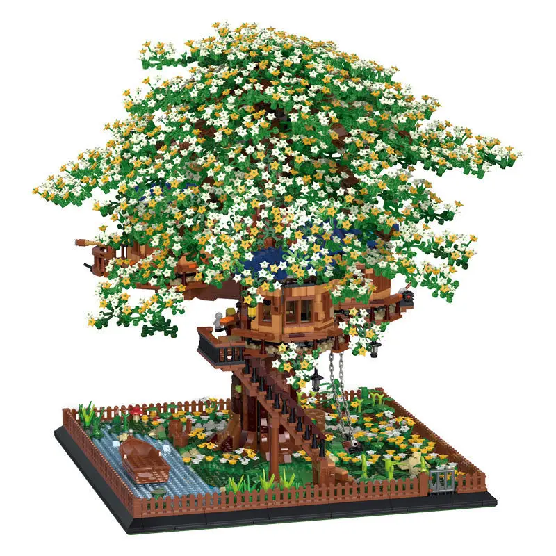 Совместим с конструктором Lego Creator строительные блоки MOC Tree House модели игрушек идеи