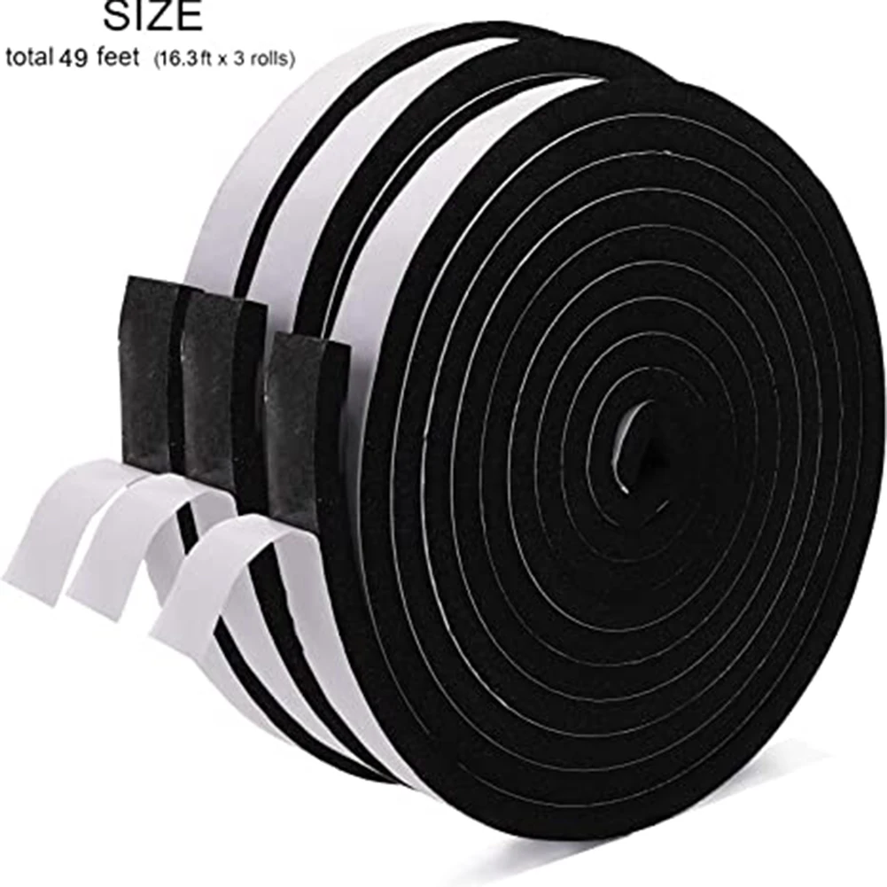 

10M Sealing Strip Draught Excluder Brush Pile Seal Film Self Adhesive For Window Door Bottom Guard Home Decoration Accessories