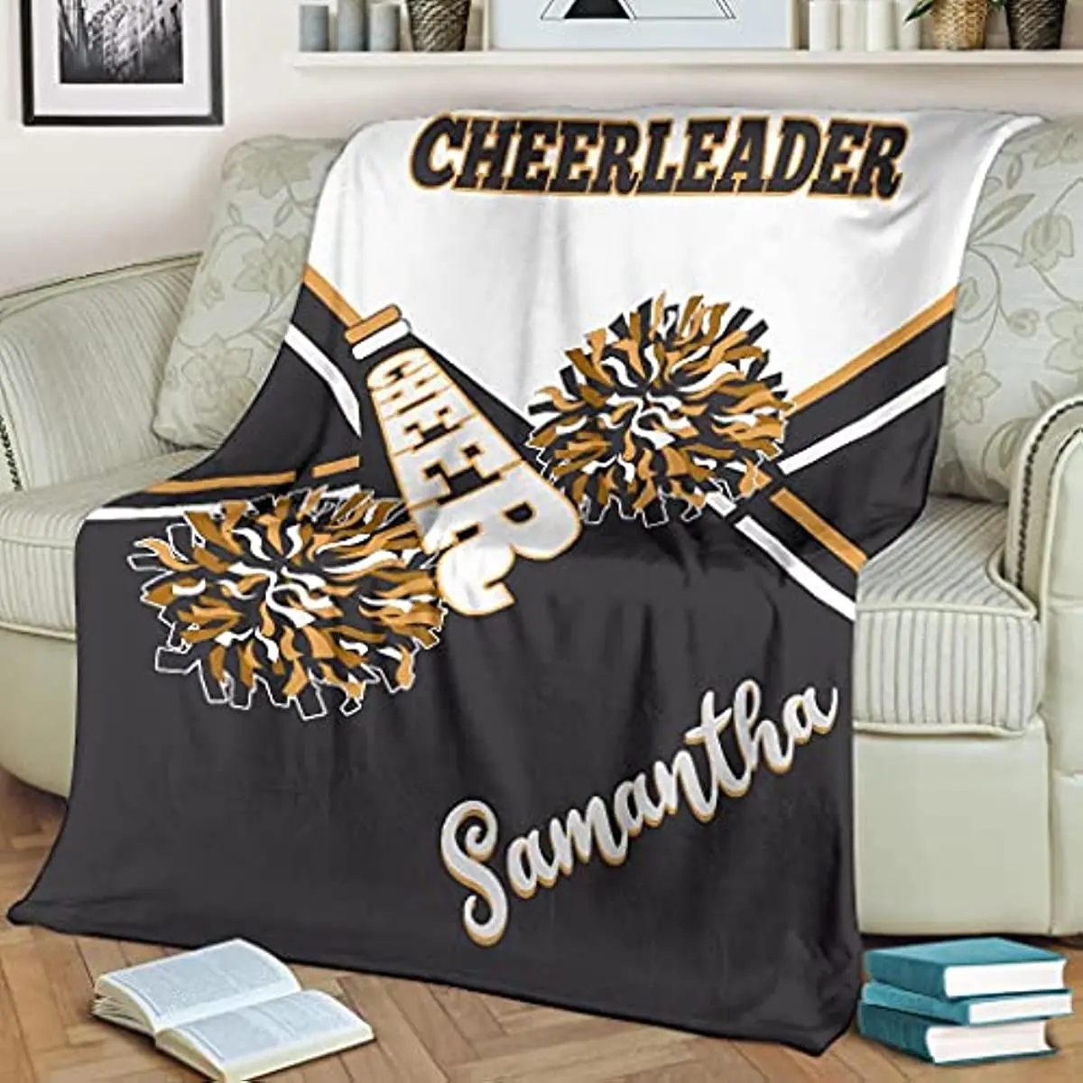 

Высококачественное шерстяное одеяло с 3D рисунком капитана Cheerleader