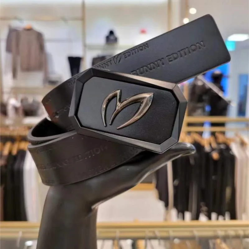 MASTER BUNNY Golf men's and women's belt cowhide belt can be cut on both sides