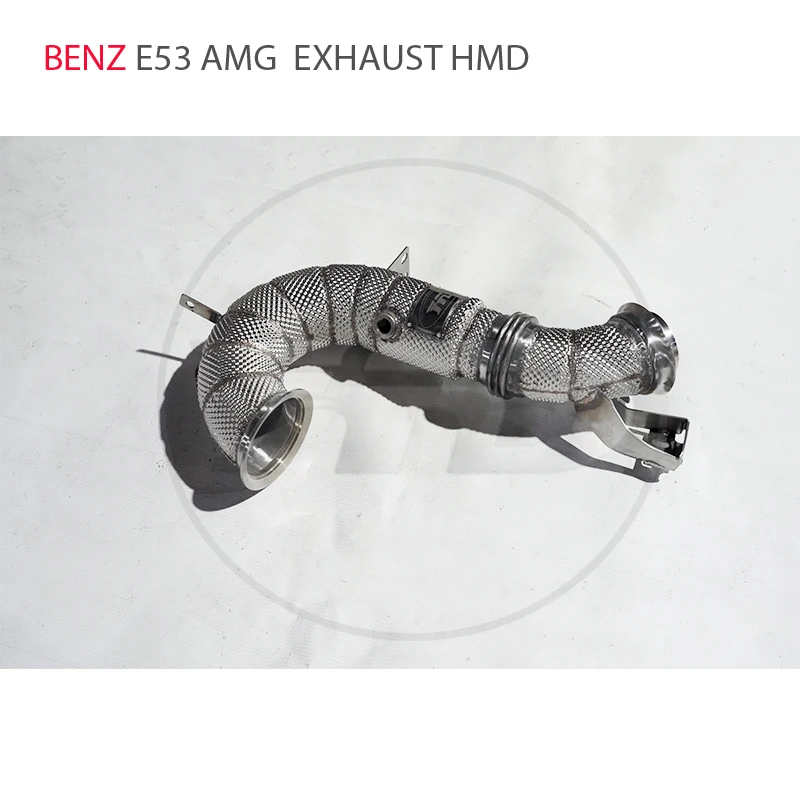 

HMD Exhaust Manifold High Flow Downpipe for Mercedes E53 AMG Euro 6 Car Accessories With Catalytic Converter Header Catless Pipe