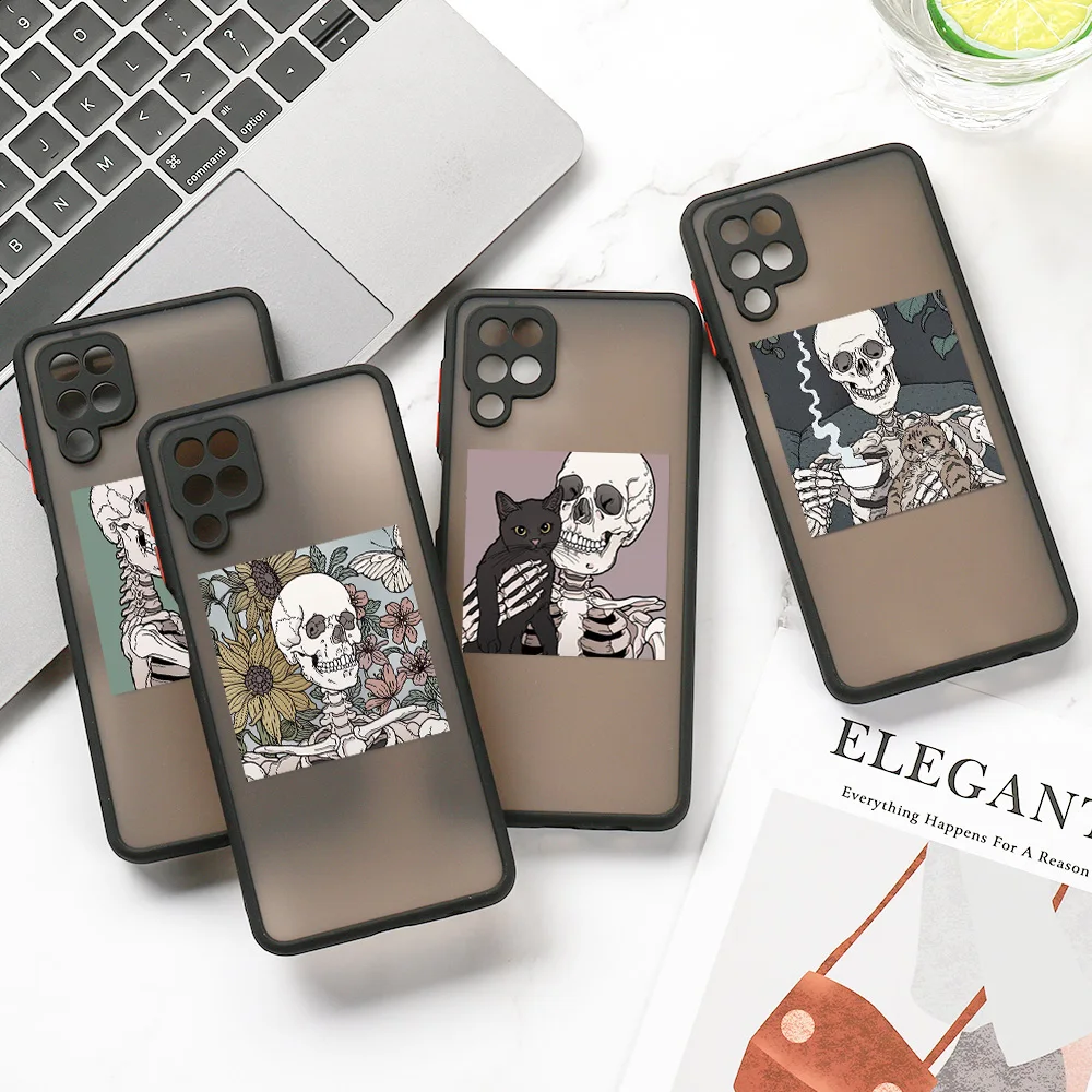 

A12 Case For Samsung A21S Cases Matte Hard Fundas Galaxy A51 A32 A52S 5G A52 A12 A31 A20S A22 A30 A20 Note 20 10 Plus A50 Covers