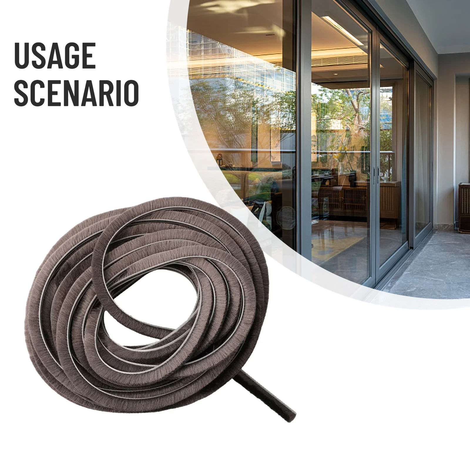 1 шт. 10 м щетка для двери окна защита от атмосферных воздействий раздвижная дверь