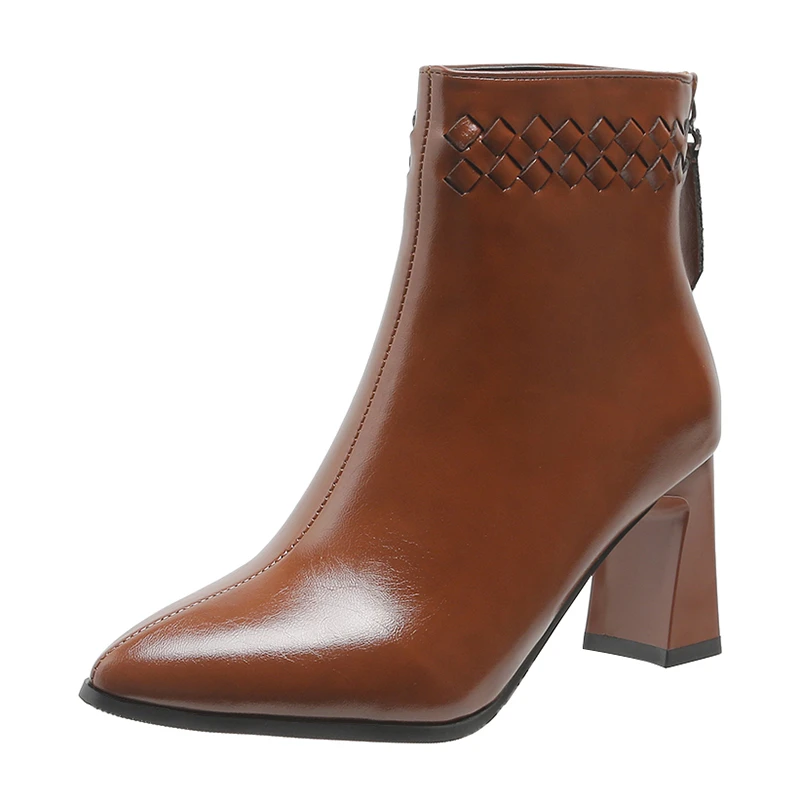 

Зимние женские ботинки, Модные ботильоны для снежной погоды, обувь Челси на платформе для женщин, Теплые Меховые Туфли на высоком каблуке, к...