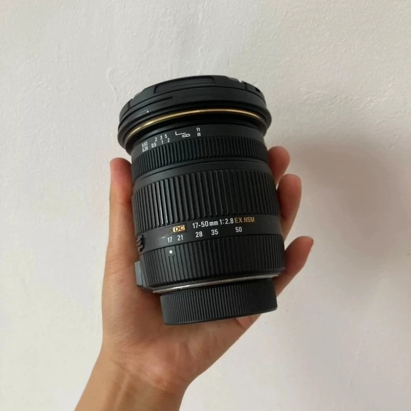 Фото 95% новый оригинальный объектив Sigma 17-50mm F2.8 EX DC OS HSM с оптической стабилизацией и автофокусом, стандартный зум-объектив для DSLR камер №3