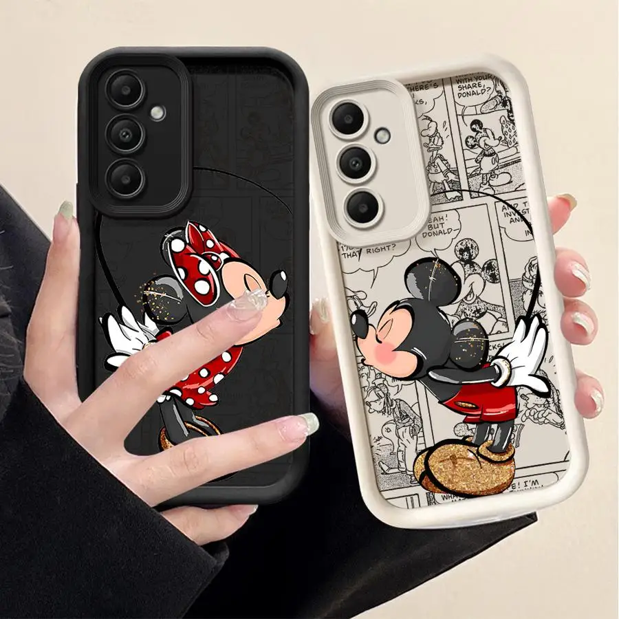 Disney Mickey Minnie Mouse Phone Case for Samsung Galaxy A52s A54 A53 A52 A73 A72 5G A71 A55 A35 A25 A15 A51 Soft Cover
