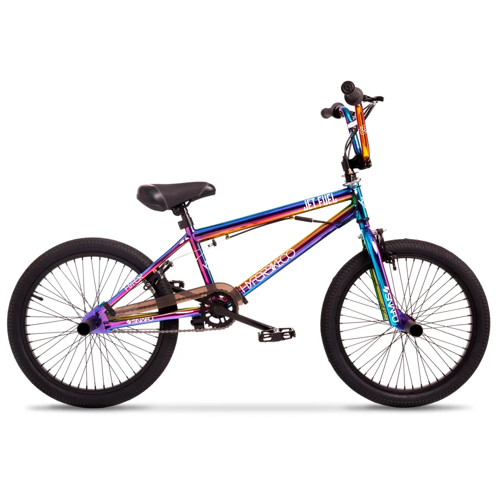 

Hyper Bicycles 20" Jet Fuel BMX Bike, Kids Bicycle, Heavy Duty Steel, 48 Spoked, Front Caliper and V-brakes