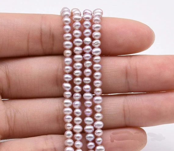 

Unique Design AA Store,AA 3-4mm Potato Lavender Color Genuine Freshwater Pearl Loose Beads,DIY Jewelry For Necklace Bracelet