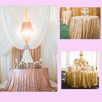 Sequin Tablecloth Glitter Round/Rectangular Table Cloth For Wedding Banquet Christmas Birthday Party Decor Home Tea Tablecloths