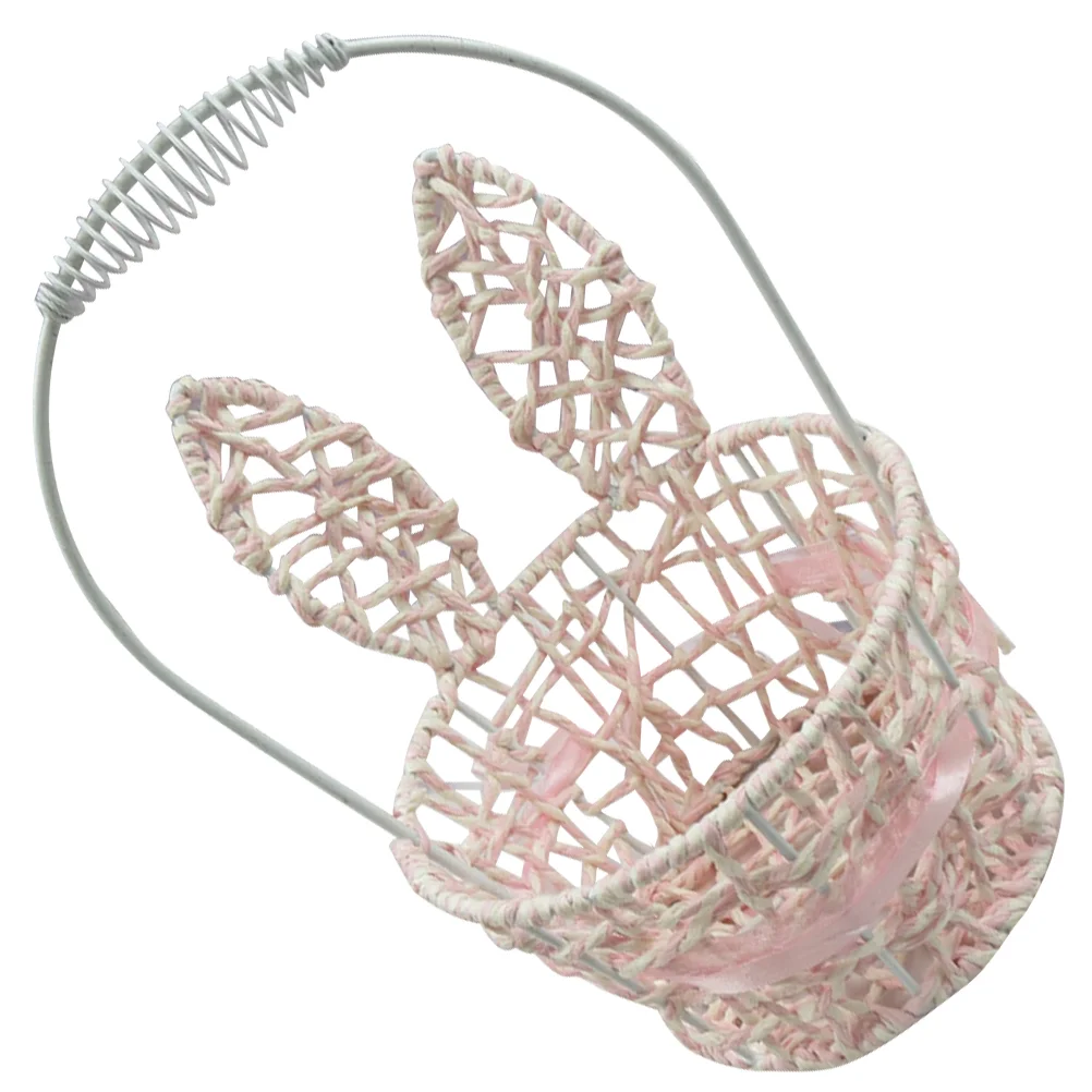 

Decorative Vintage Portable Picnic Basket Flower Girl Basket Storage Basket Wedding Flower Girl Basket