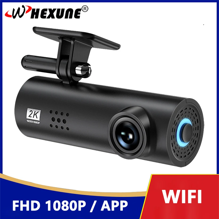 Скрытый видеорегистратор WHEXUNE, Wi-Fi FHD 1080P, мини-камера для автомобиля, видеорегистраторы с G-сенсором, видеорегистратор с ночным видением, приложение, видеорегистратор PK XiaoMi 70Mai