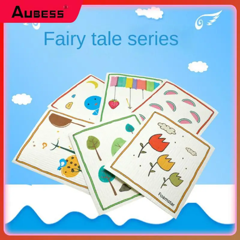 

Easily Adsorb Multiple Oil Stains Kitchen Practical Kitchen Helper Vivid And Cute Non Stick Oil Wood Pulp Cotton Cloth Household