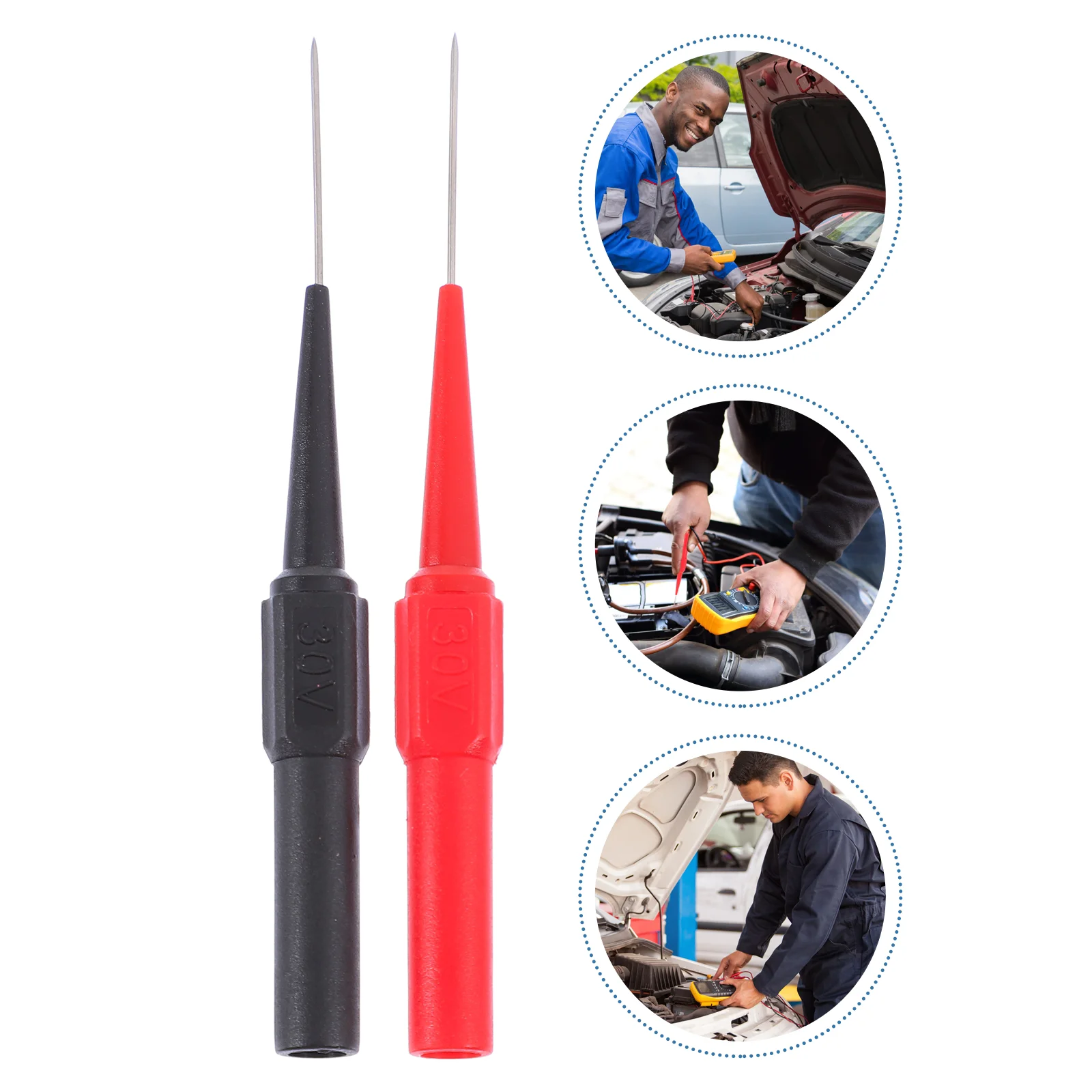 

6 Pcs Multimeter Probe Test Needle Car Kits Pin Digital Tips Suite
