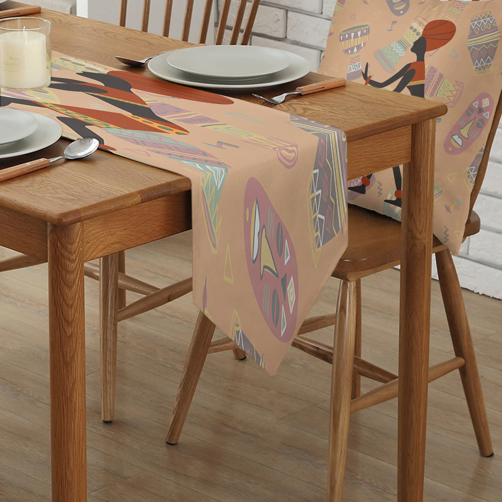 Африканская Женская этническая настольная дорожка кухонный обеденный стол