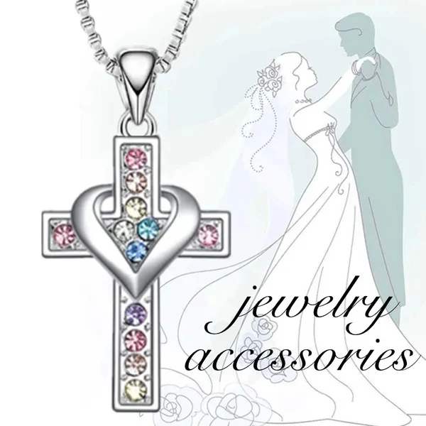 

сережки женские серьги 2022 тренд новинка серьги серебро 925 корейский стиль Модное цветное ожерелье с крестом, креативное циркониевое ожерел...