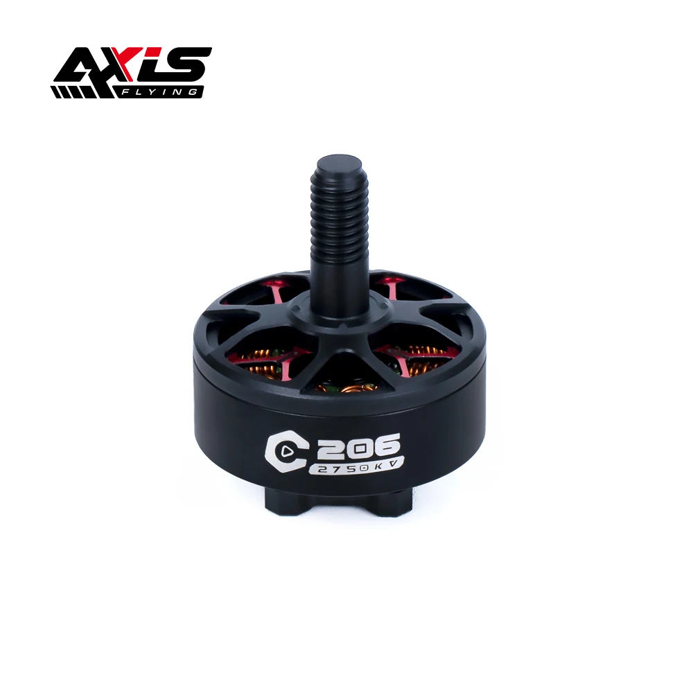 Фото AXISFLYING 4 шт. C206 V2 2006 2750KV FPV Бесщеточный двигатель 6S Lipo 2,5 мм вал 12N14P для RC FPV MANTA3.6 FPV беспилотные дроны DIY части №2