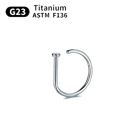 Кольцо для носа из титана ihera