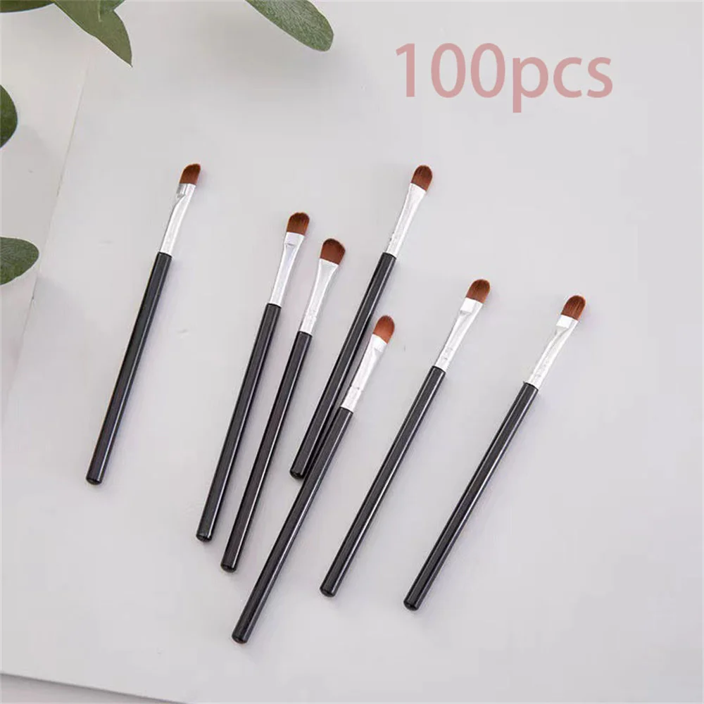 

100Pcs Eye Makeup Brushes Set Eyeshadow Brush Eyebrow Contour Eyeliner Brush Women Eyes Cosmetic Blending Detail Make Up Tools