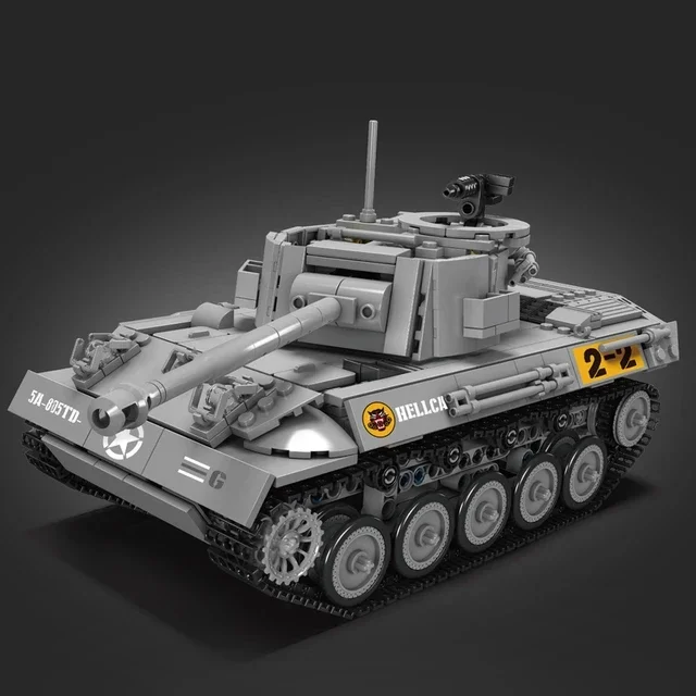 20032 технический Военный танк MOULD KING строительный блок RC M18 Hellcat 3D-головоломка в