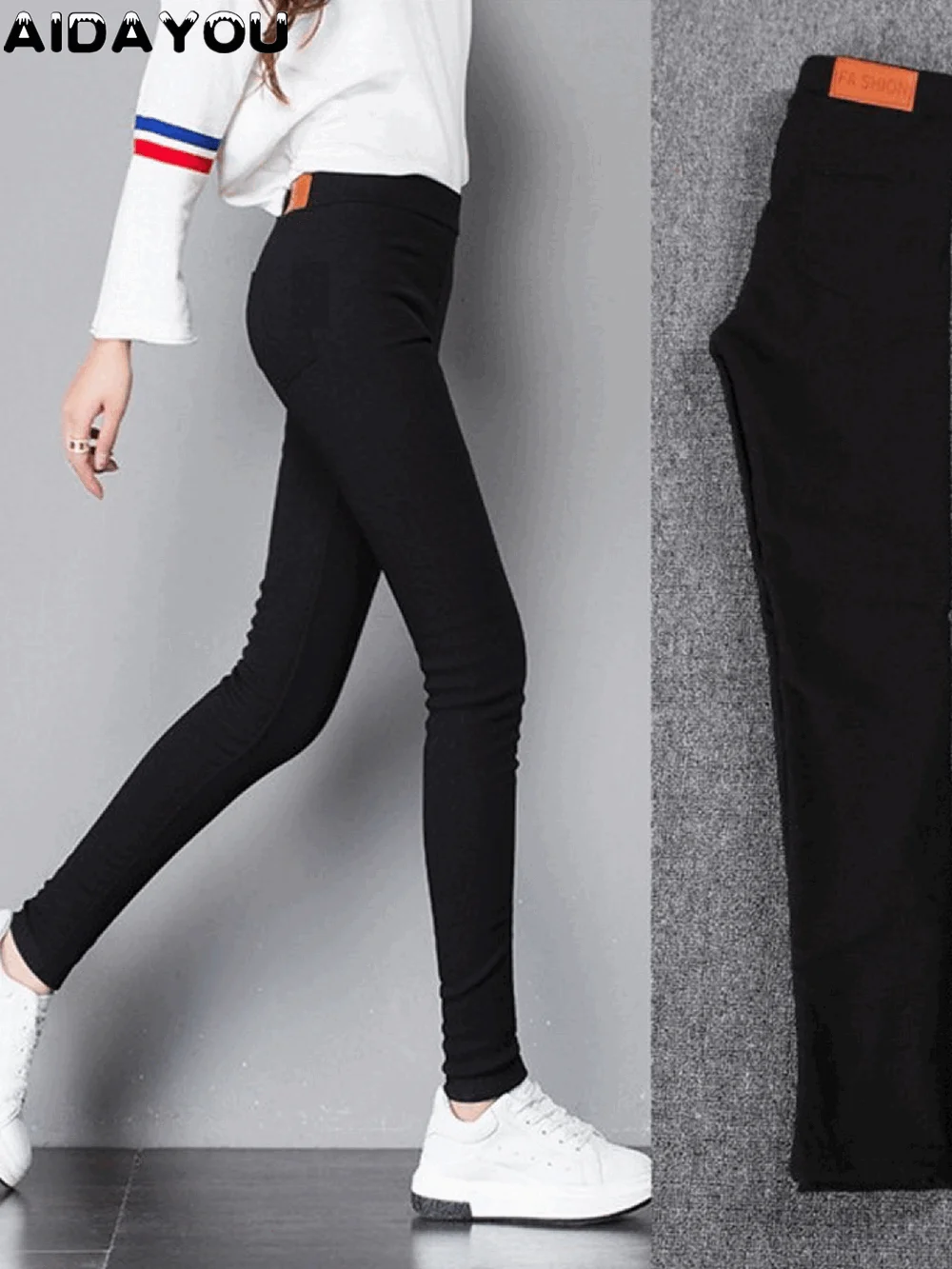 Брюки-карандаш женские эластичные ouc025a | Женская одежда