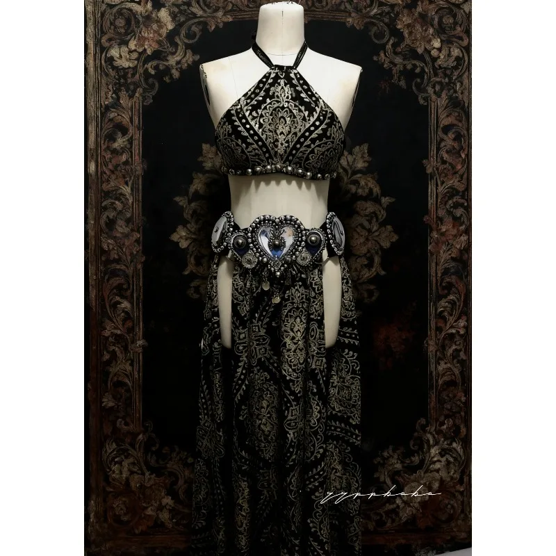 Фото Индивидуальный пошив костюма для танца живота в стиле Fusion Tribal, аналогичный костюму Алисы для выступлений. №1