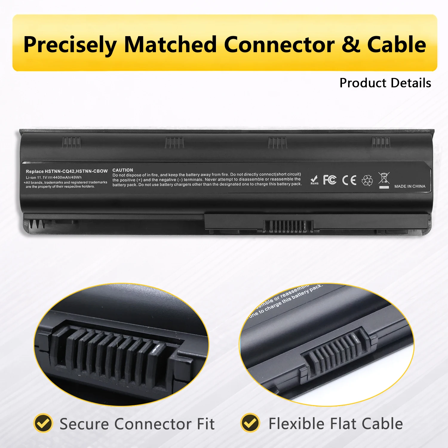 Фото Аккумулятор PowerHub CQ42 для ноутбуков HP Pavilion G6 G7 DV6-3000 DV7-6000 DM4 CQ43 CQ56 CQ57 CQ62 MU06 MU09 HSTNN-LB0X 593553-001 №3