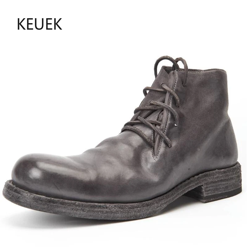 

Мужские ботинки челси из натуральной кожи, деловая рабочая обувь, уличные ботильоны, ботинки в британском стиле, для пустыни, 5 А