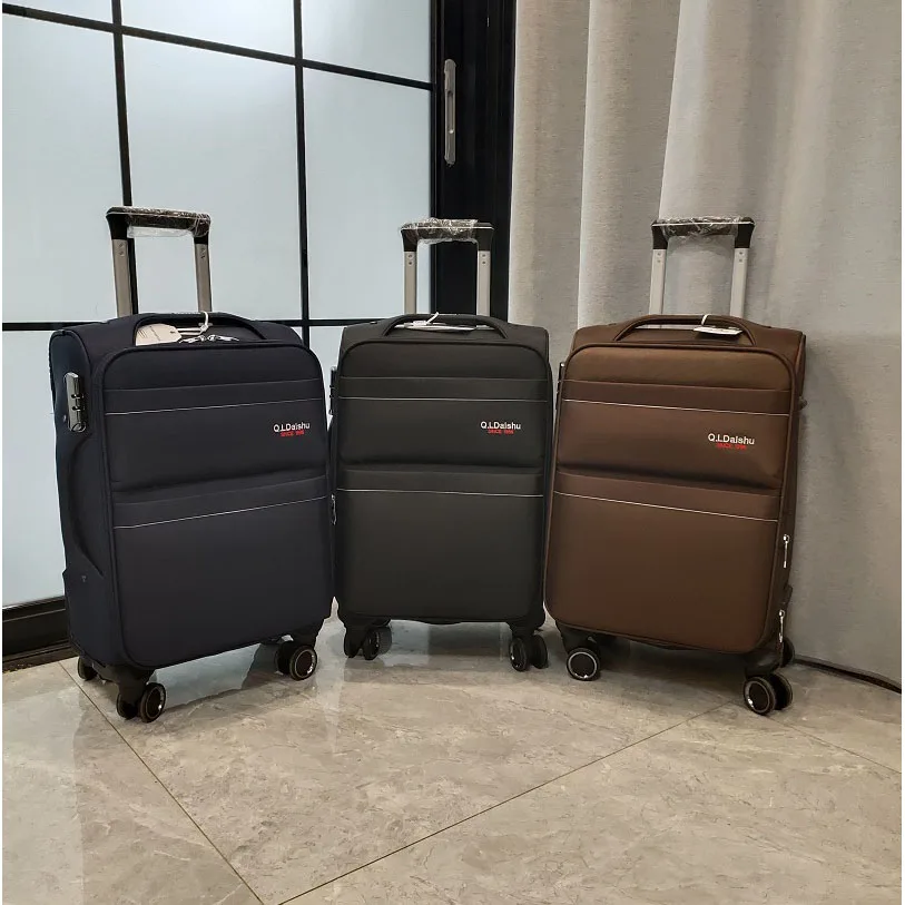 Чехол из мягкой ткани на колесиках для мужчин и женщин чехол Оксфорд чемодан