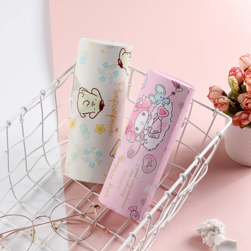 

Sanrioes Anime Kuromi Cinnamoroll My Melody Glasses Case Kawaii Cartoon Glasses Bag Women Men Portable Sunglasses Box Gifts