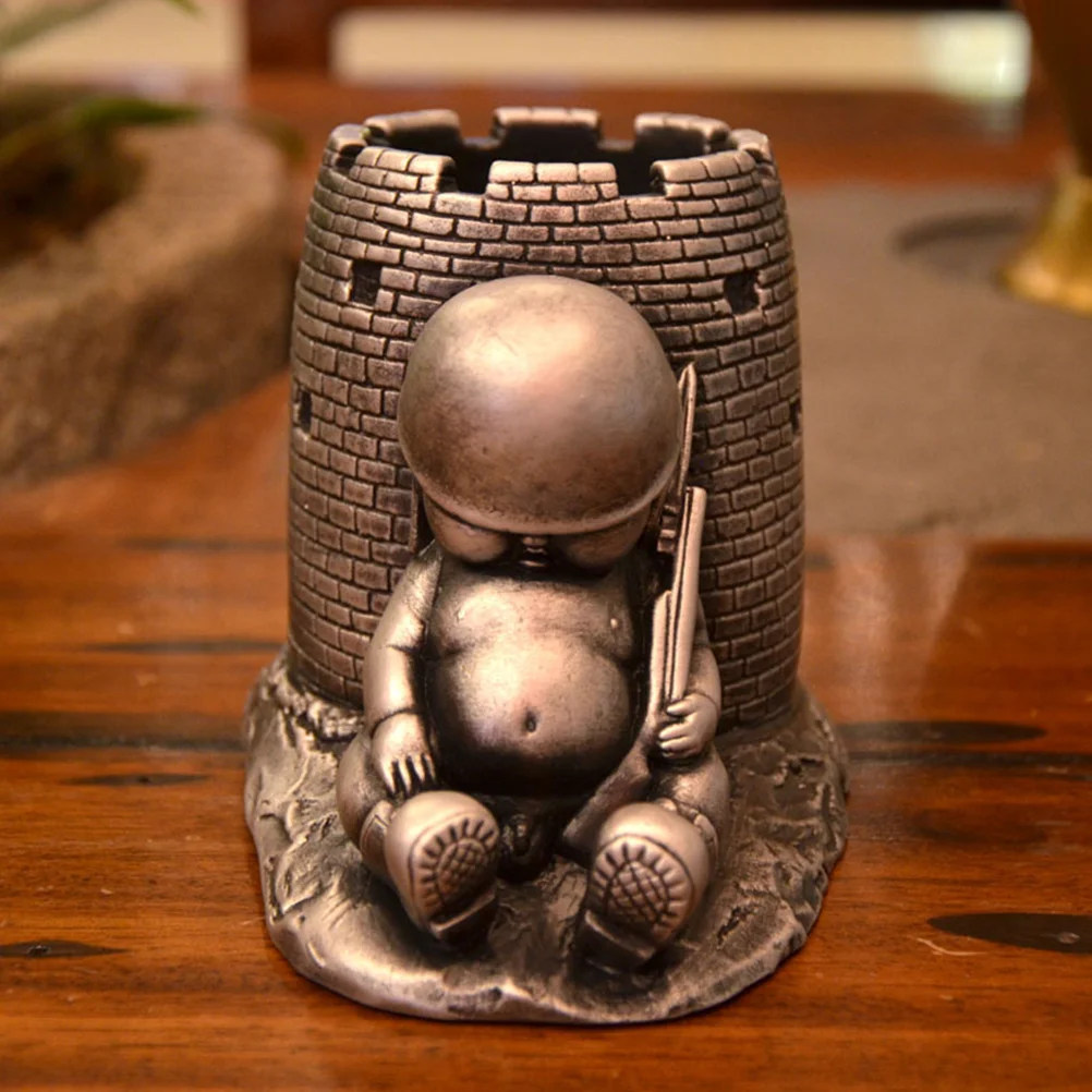 

Desktop Stand Table Topper Makeup Brush Holder Vintage Pen Holder Vintage Decor Decorate Stationery Pen Holder