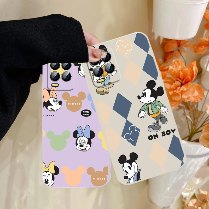 

Disney handsome Mickey Phone Case For Realme Q3S GT 2 S7 ST S2 C25Y C21Y C11 C17 Narzo 50A 50i 30 20 Liquid Rope Funda Cover TPU