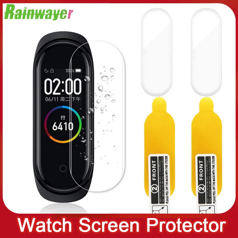 

1/2/5 шт. ТПУ Непористая Защитная мягкая пленка для Xiaomi Mi Band 6 5 4 3 Защитная пленка для экрана полноэкранная Взрывозащищенная пленка