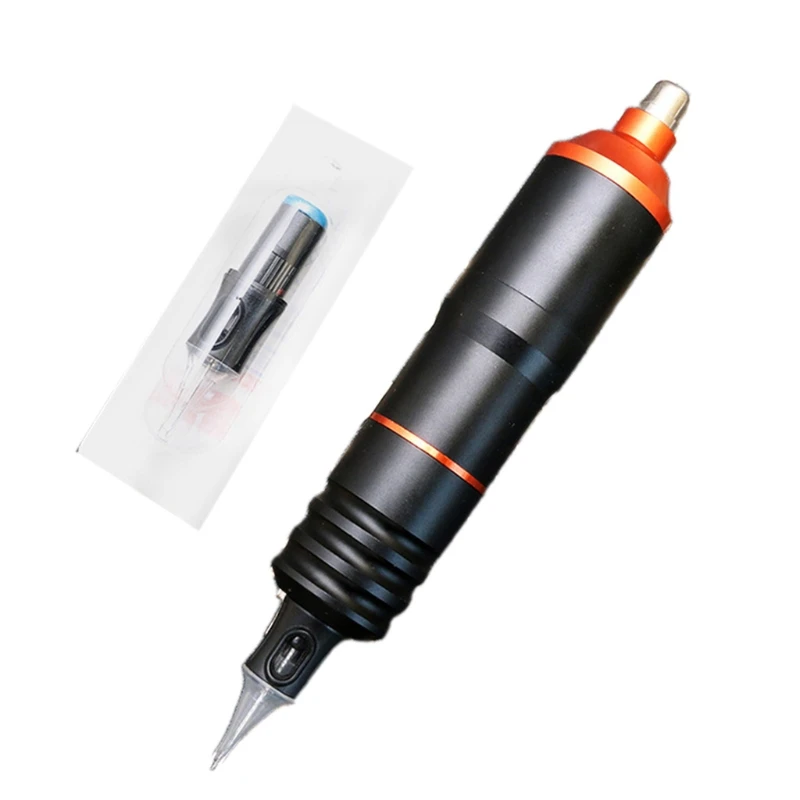 

Тату-машинка с вращающимся картриджем, тату-машинка для начинающих, профессиональные принадлежности для перманентного макияжа и татуирово...