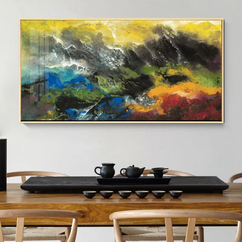 

Modern Nordic Colorful Abstract Line Geometry Wall Art Canvas Paintings Posters Pictures Print For Office Living Room Home Decor