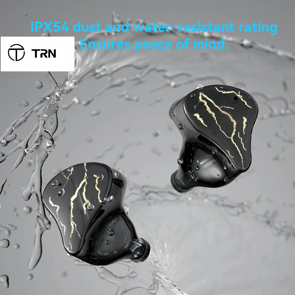 Водонепроницаемые Bluetooth наушники TRN Lou T350 QCC Fever's One Ring Iron 5.3 стандарта HD HIFI