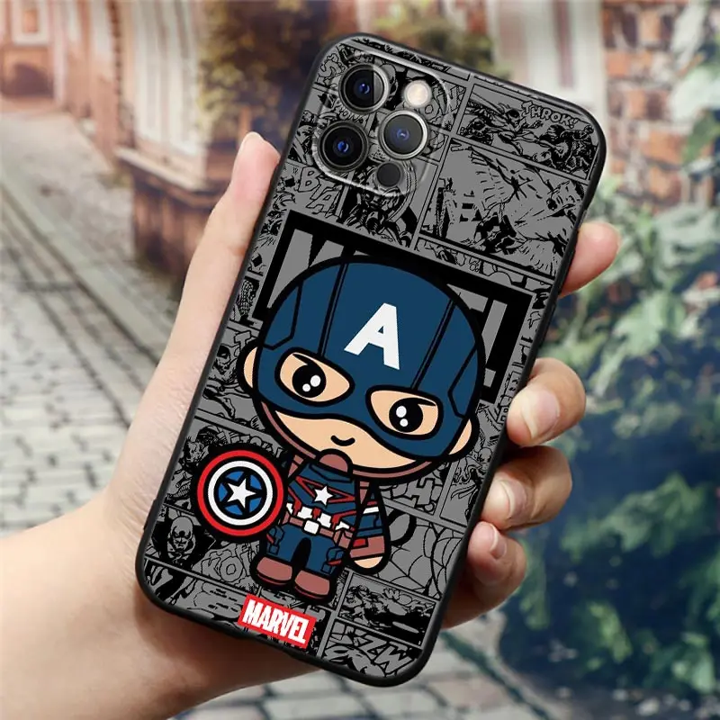 Милый чехол для телефона Deadpool Marvel Venom Groot Apple iPhone 16 15 14 13 12 11 Pro Max XR XS 8 Plus SE2