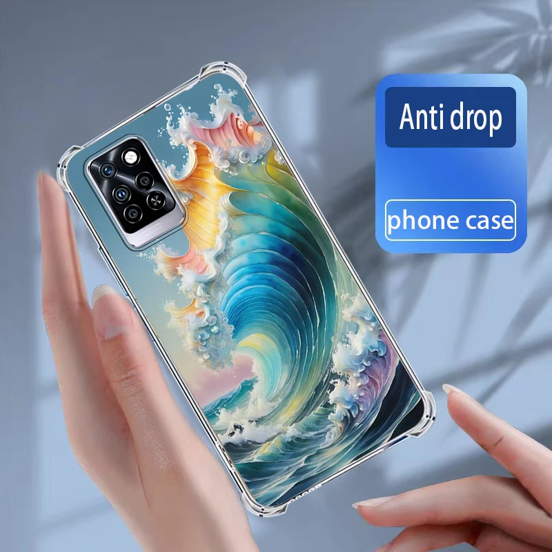 Чехлы infinix Note10 Pro/X695 мягкий силиконовый прозрачный чехол из ТПУ для телефона