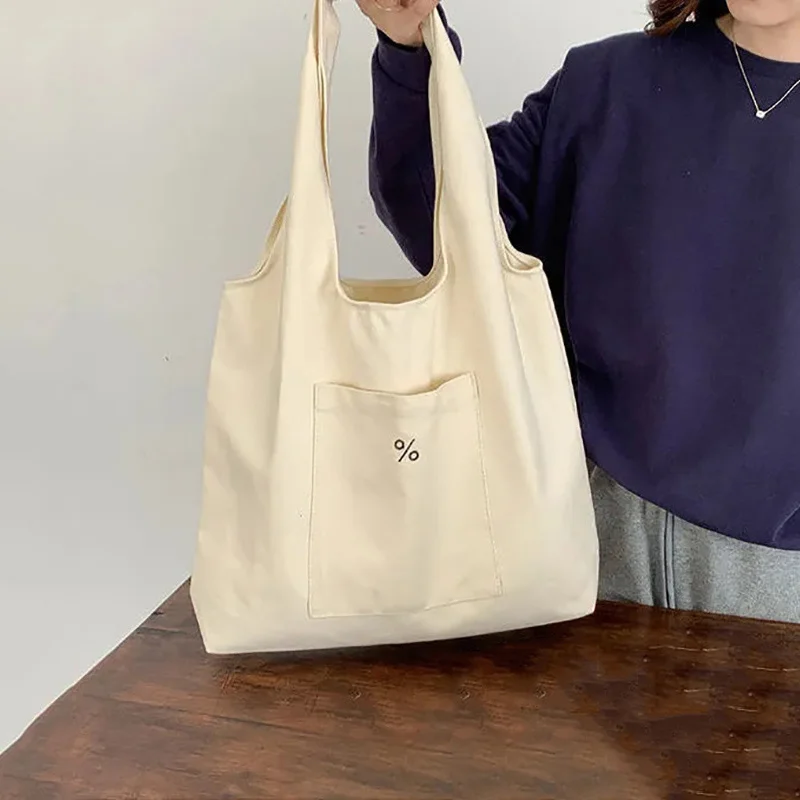 

Холщовые сумки на плечо для женщин, простые вместительные тоуты, Женская дорожная сумка для покупок